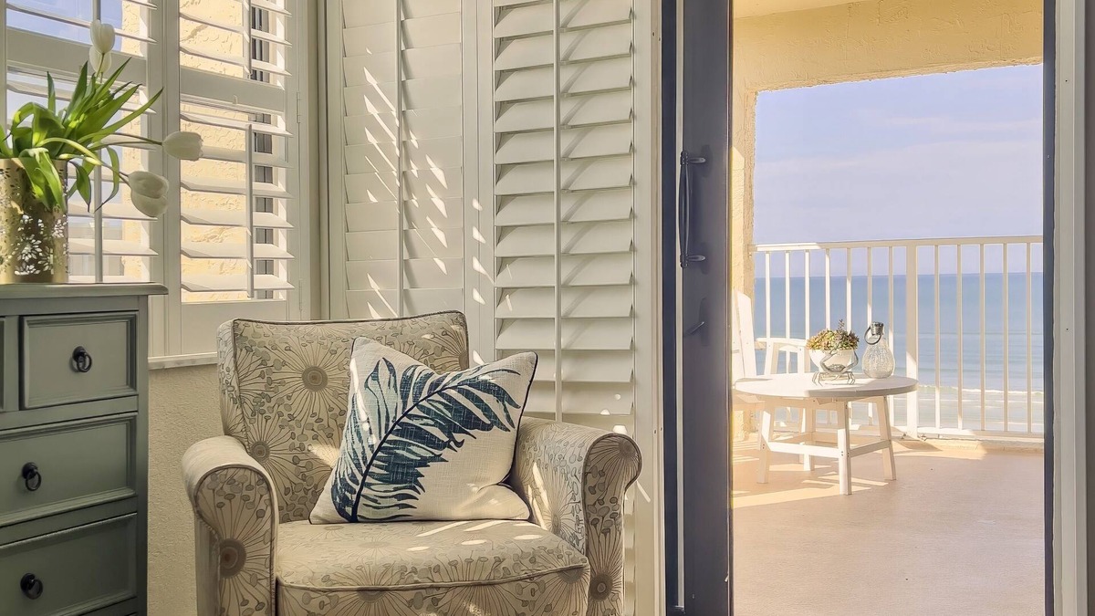 New Smyrna Beach Condo | NEWLY renovated OCEANFRONT Condo, quiet with a beach view!