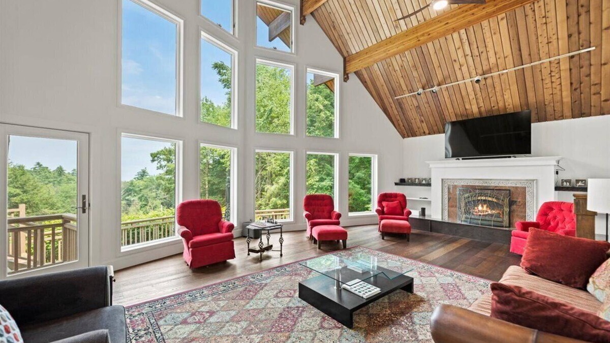 Lake George House | NEWLY RENOVATED! Lake George Mtn Retreat: BBQ, Firepit, 2-tiered Deck!