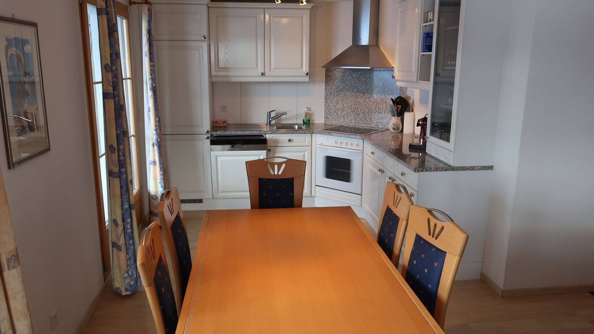 Riom-Parsonz Apartment | Nice apartment for 8 guests with WIFI, TV, terrace, pets allowed and panoramic view