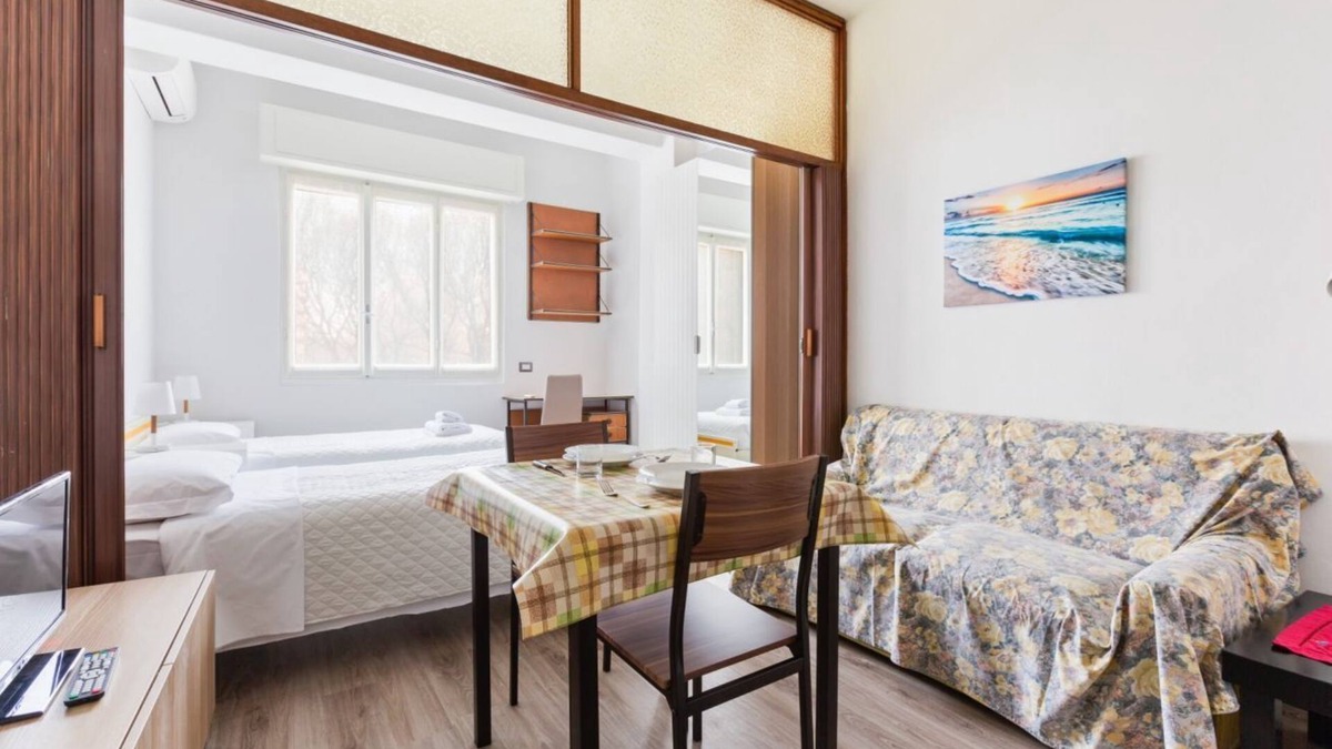 Calvairate Apartment | Nice studio apartment complete with all the main comforts