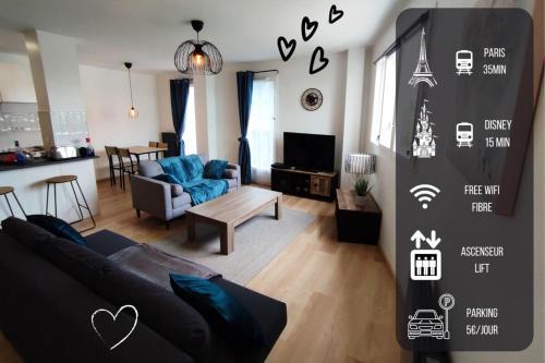 Torcy-le-Grand Apartment | Night in the Heart of Torcy