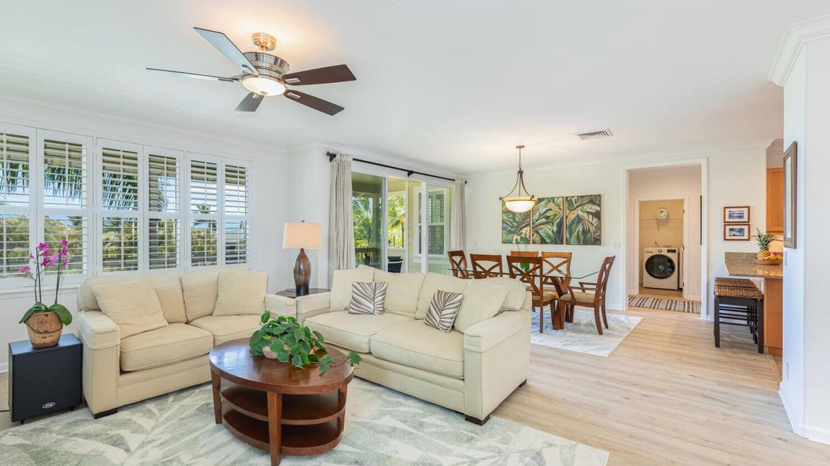 Princeville Condo | Nihilani 18C Newly renovated plantation style home