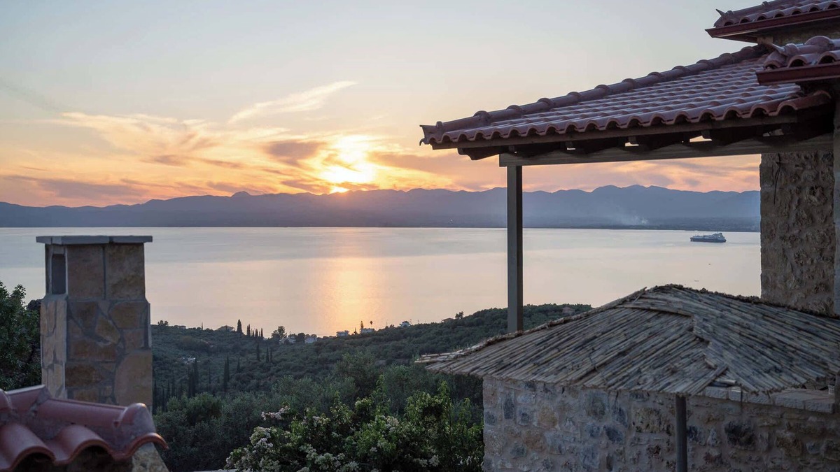 Kalamata Villa | Niki's Tower - Exclusive Serene Seaview Stone Gem
