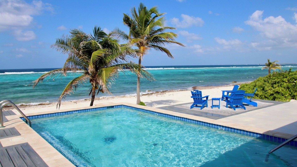 Rum Point Villa | NO BIG TING - Beautiful Oceanfront Beach House, Snorkel Paradise w/Private Pool