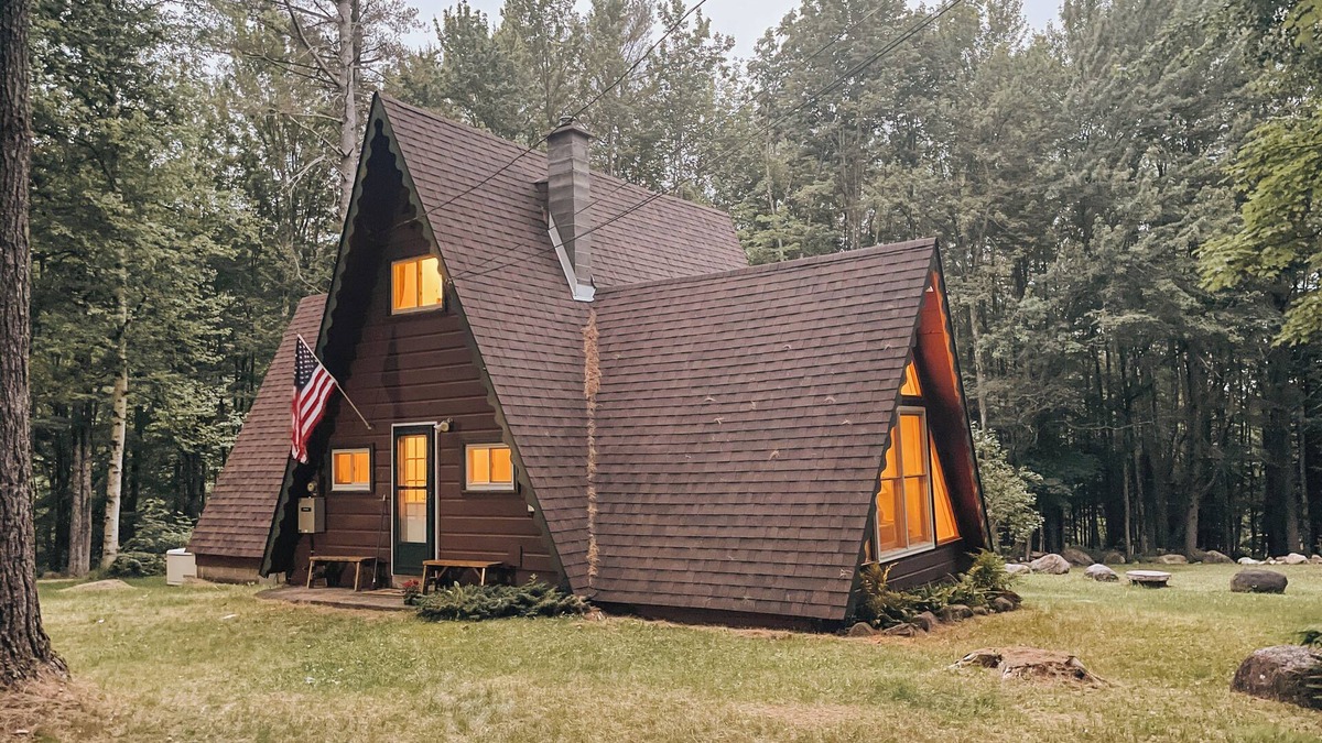 Lake Pleasant Cabin | North Country A-Frame Cabin: close to snow mobile trails, skiing, hiking & more!