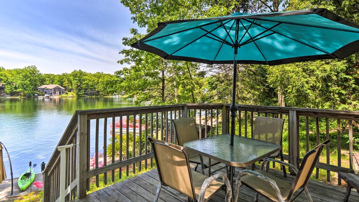 Lake George Cabin | Northern Michigan Lake House w/Boat Dock + Kayaks