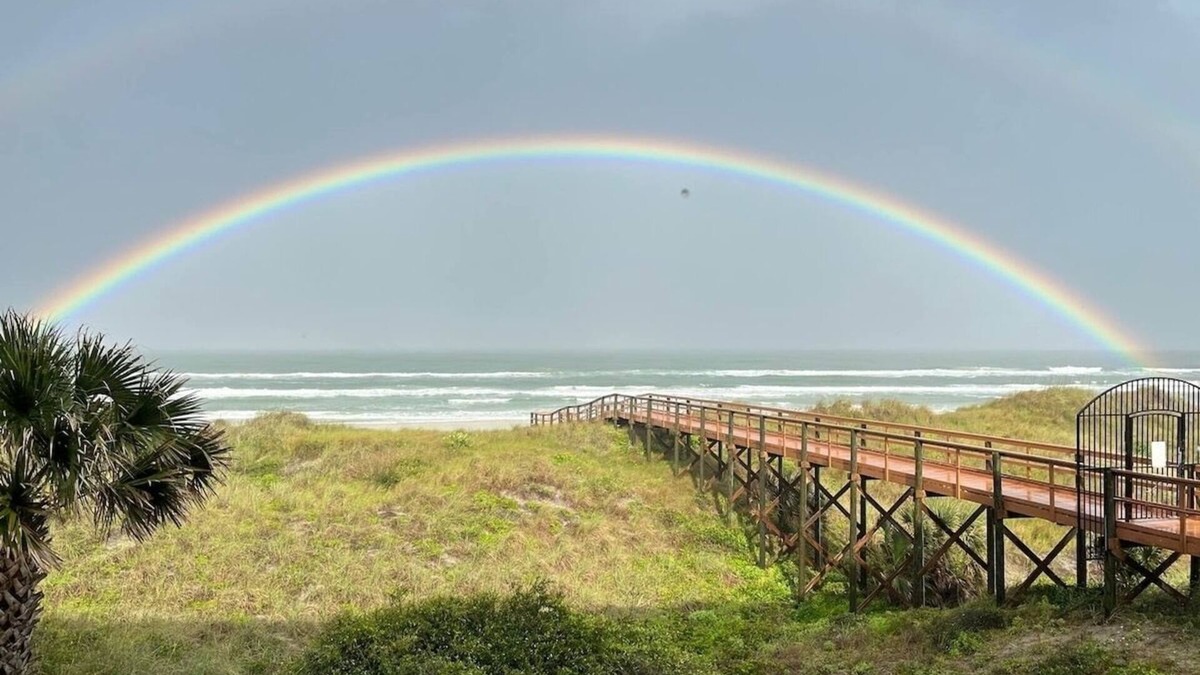 Crescent Beach Condo | Oceanfront! Panoramic Views- Heated Seaside Pool - Private Balcony on 2nd Floor