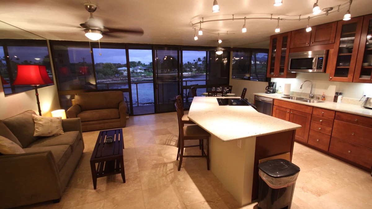 Poipu Condo | Ocean Front Condo with AC, Watch Sea Turtles from Our Lanai