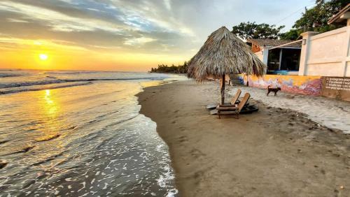 Pochomil House | Ocean Front Private Casita w Pool and AC - Sleeps 4