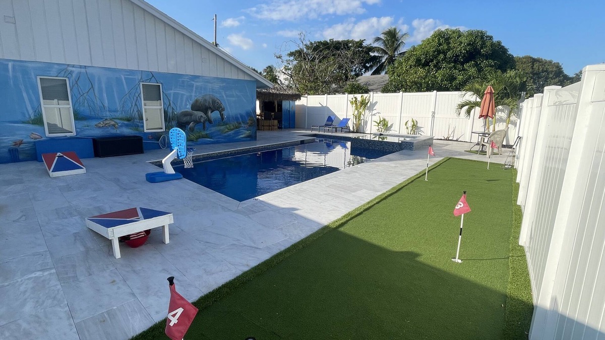 Delray Beach House | Ocean Reef Paradise, Big Pool, Spa, Tiki Bar, Golf