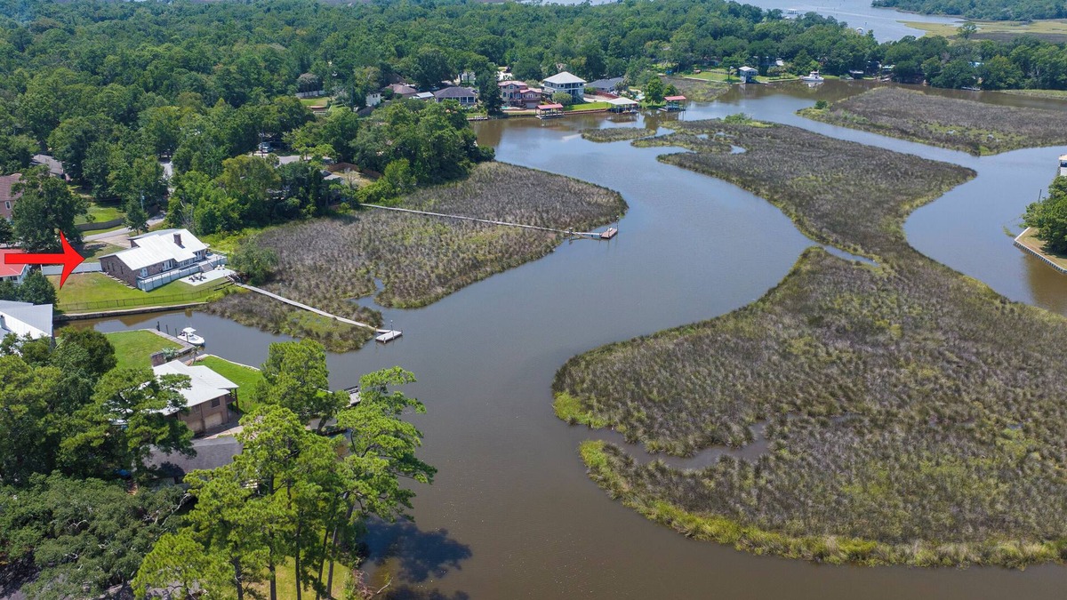 Ocean Springs House | Ocean Springs Waterfront Home with Amazing Views!