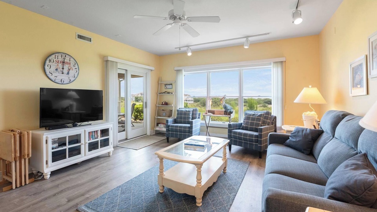 Corolla Condo | Ocean Sunrise: Ground Level Condo, Golf Course & Ocean Views, Community Pool