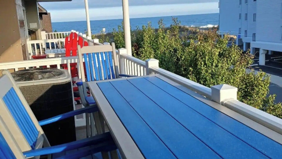 North Ocean City Condo | OCEAN VIEW Condo! 90 Steps from the Beach!