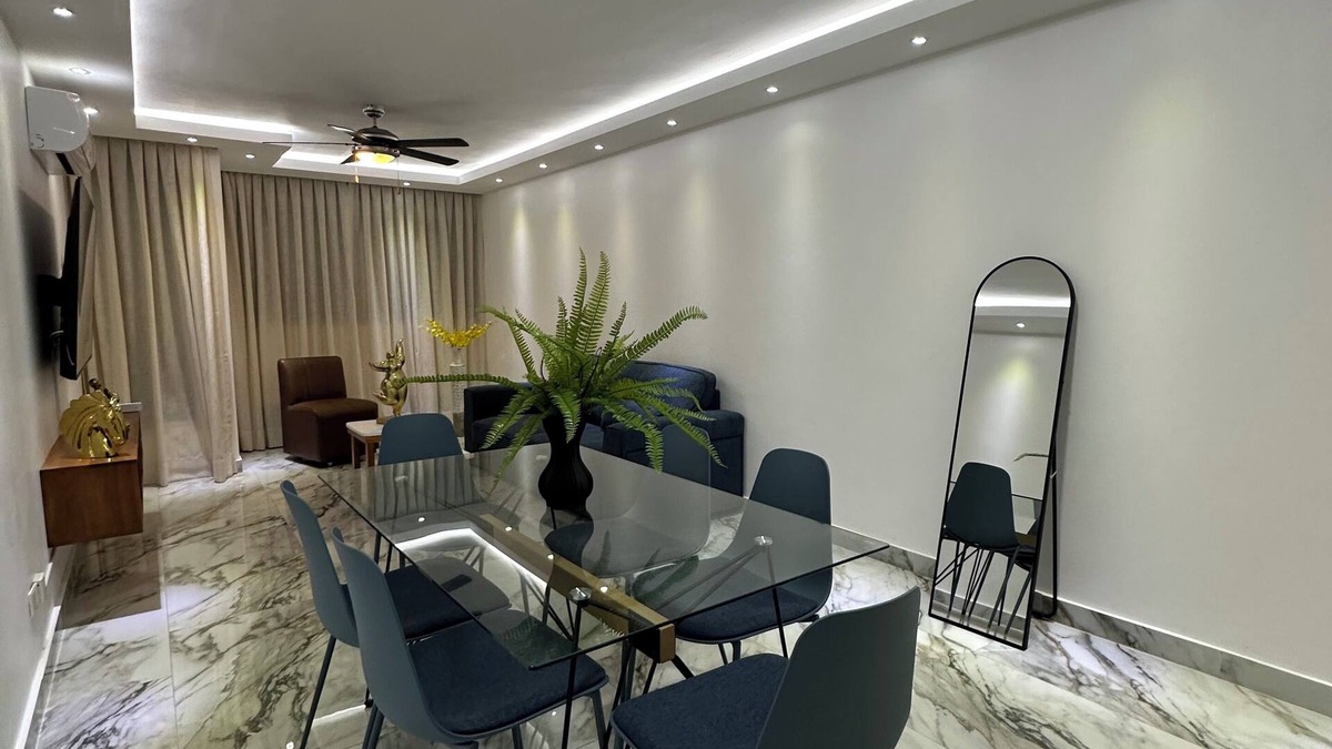 Ciudad Universitaria Apartment | Ocean view elegant 3-bedroom apartment with AC, WiFi in fabulous Santo Domingo