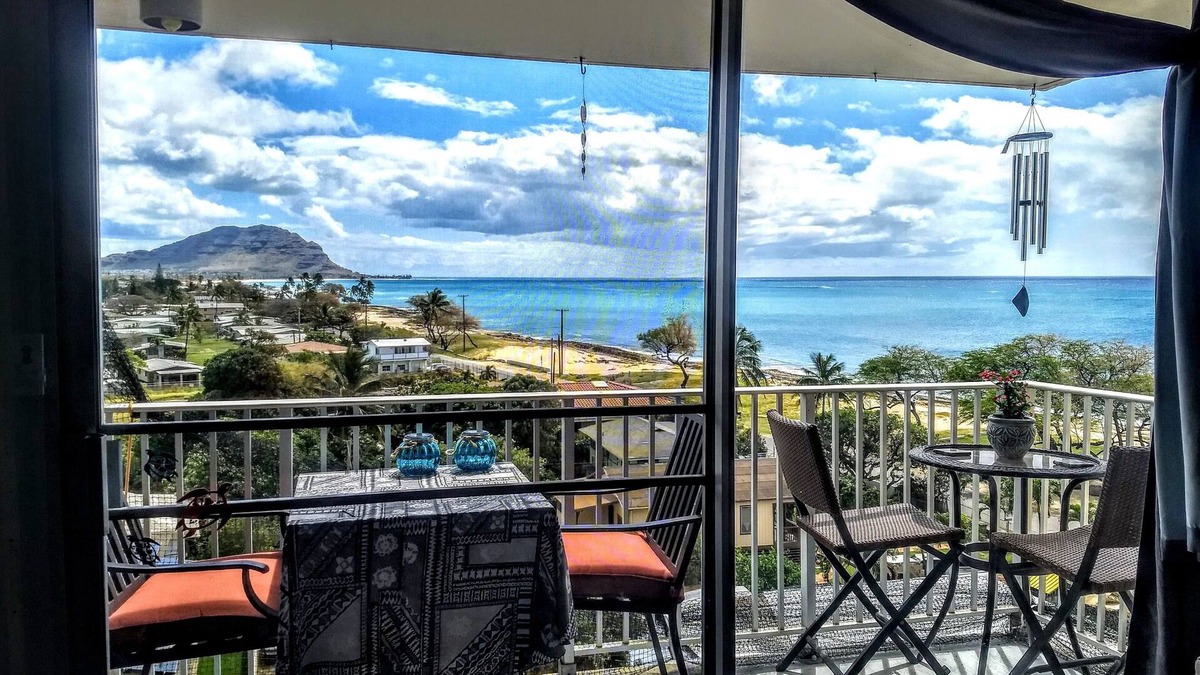 Waianae Apartment | Ocean View penthouse floor studio, 30 day minimum stay