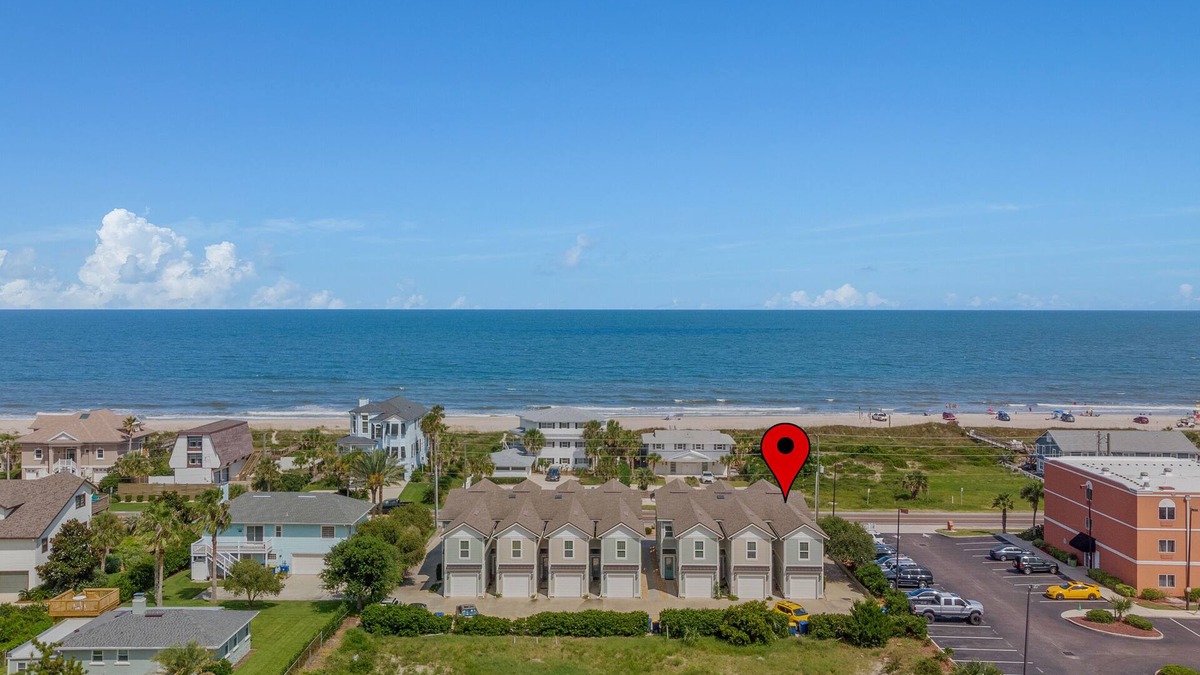 Fernandina Beach House | Ocean View Townhome across from beautiful Amelia Island Beach