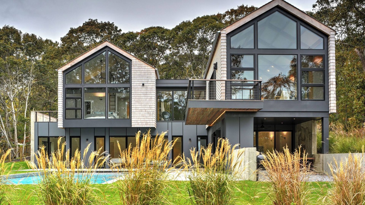 Montauk House | Ocean views + pool, on private road with short walk to beach.