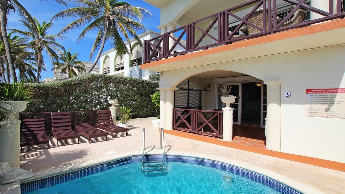 Green Garden House | Oceanfront 2-bed Apt With Pool Near Surfing - Rosalie #2 2 Bedroom Apts by Bluescape
