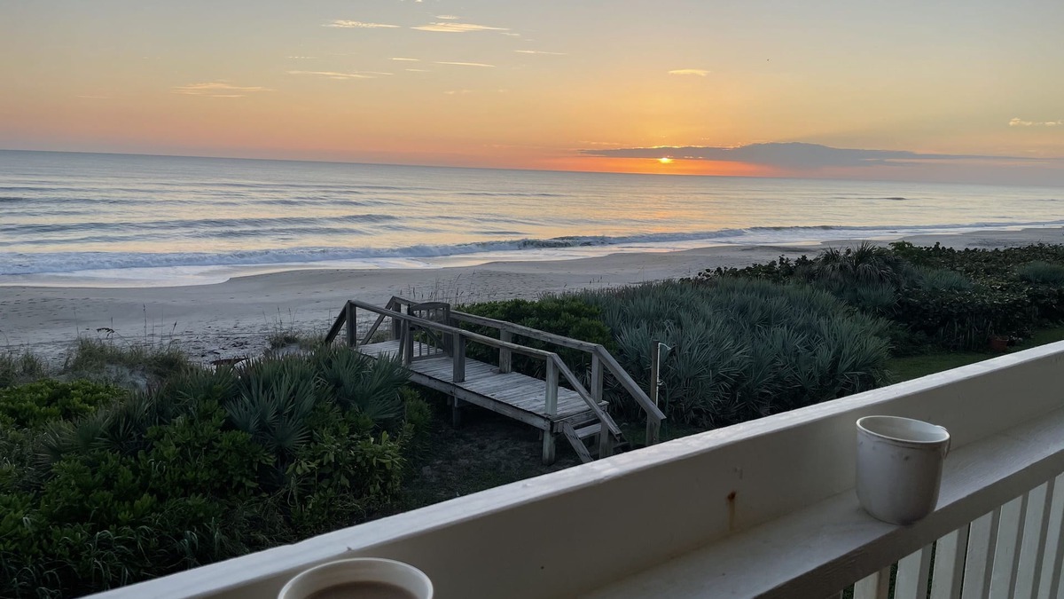 Melbourne Beach House | Oceanfront 3-story luxury 3-bedroom 2-bath with direct access to pristine beach