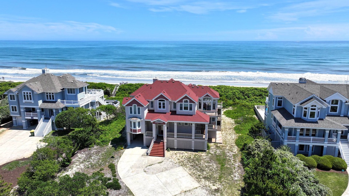 Pine Island House | OCEANFRONT, 7 BRs, Ocean Views, Pool table, Pool, Private Beach Access, PI26, Atlantis