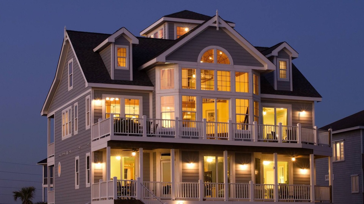 Village of Stump Sound House | OceanFront 7-Bdrm. Elevator Pool Tennis Volleyball HotTub Dog Friendly