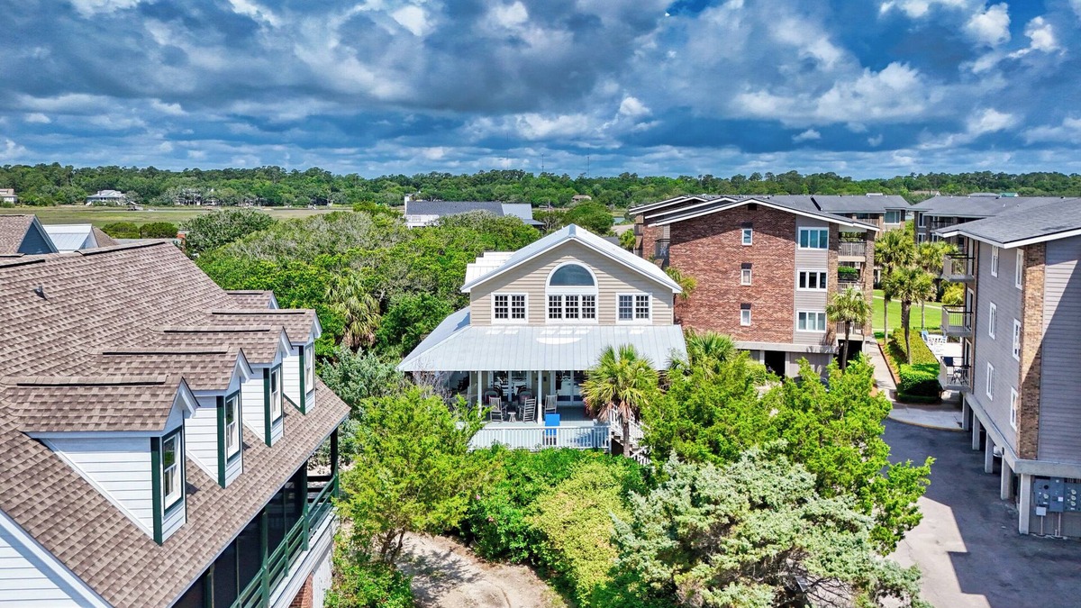 Pawleys Island House | Oceanfront Beach House, Furnished Porch, Sun Deck, Private Boardwalk, Grill
