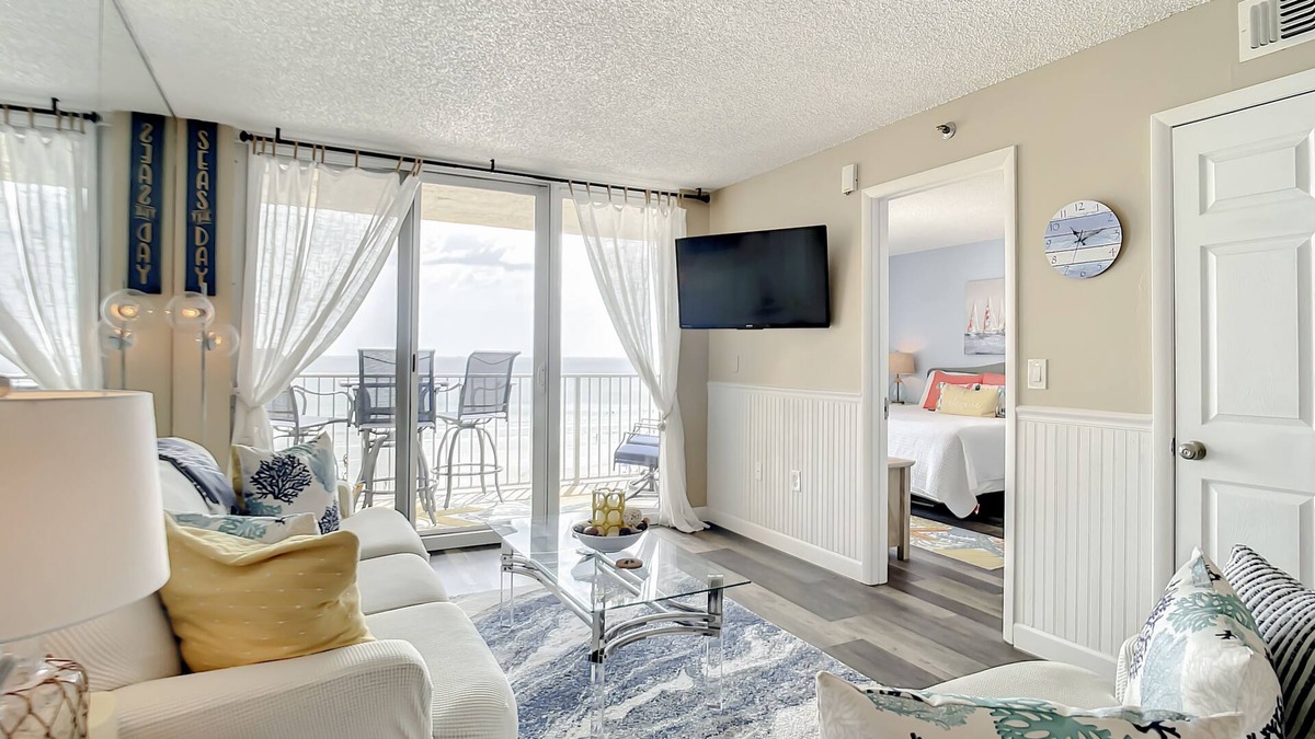 New Smyrna Beach Condo | Oceanfront Condo with Pool, BBQ & Steps from Flagler Ave