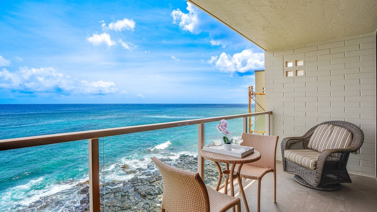 Poipu Apartment | Oceanfront condo in Poipu with balcony, W/D & partial AC - 10 steps to the beach