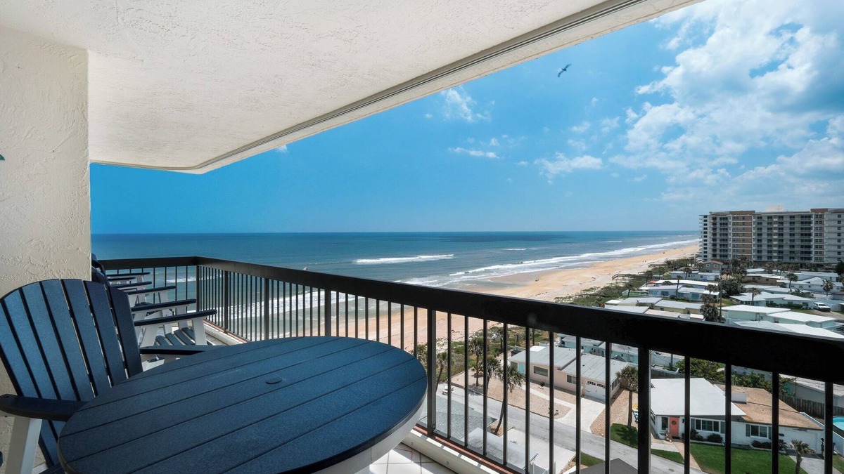 Ormond-by-the-Sea Condo | Oceanfront condo with large private balcony, heated beachfront pool and garage parking