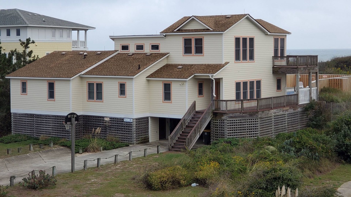 Whalehead Beach House | Oceanfront Corolla home with WiFI, private pool, hot tub, and foosball table!