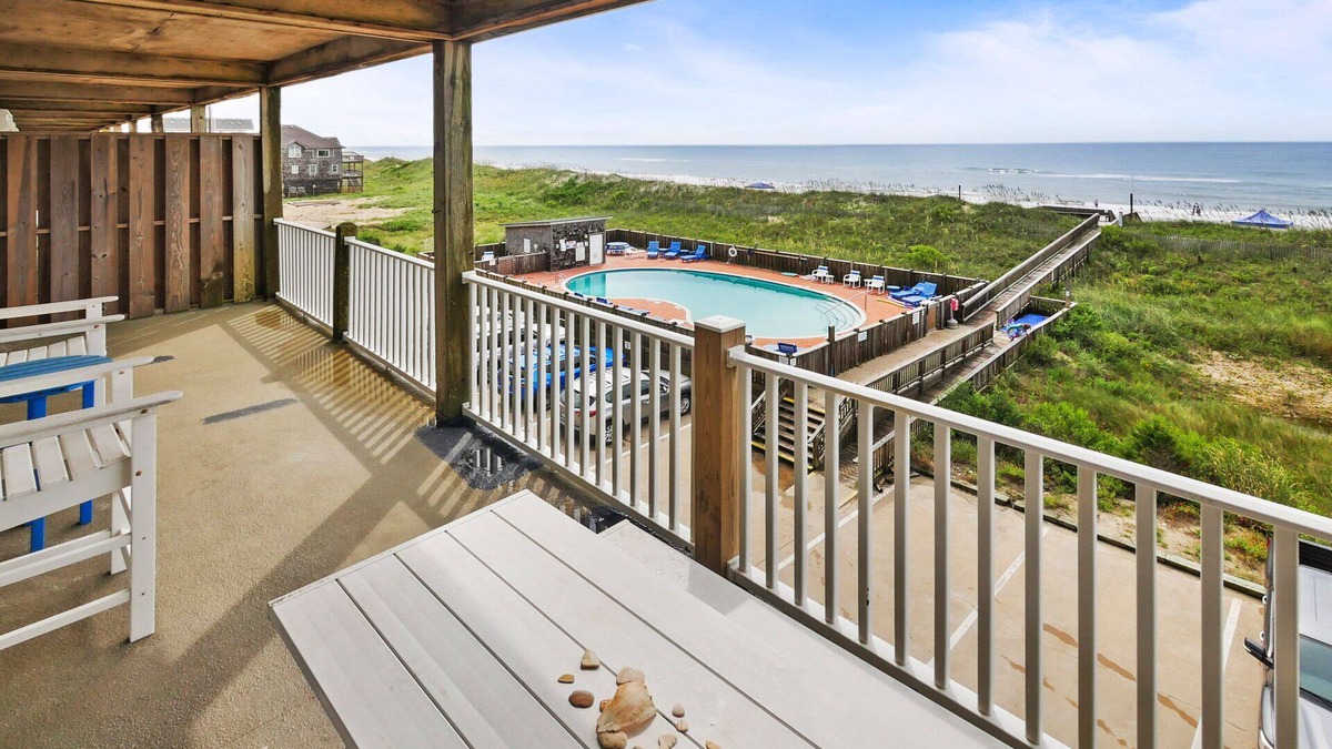 Hatteras Condo | Oceanfront Dog Friendly Condo w/Private Balcony, Resort Pool and Elevator