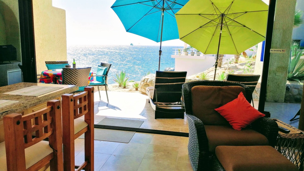 Cabo Bello Condo | OCEANFRONT GROUND FLOOR 2 BEDROOM END UNIT INDOOR/OUTDOOR LIVING AT IT'S BEST