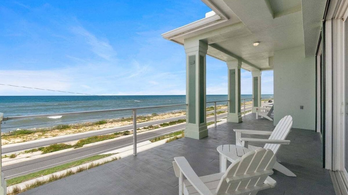 Flagler Beach House | Oceanfront Home in Flagler Beach, Pet Friendly!