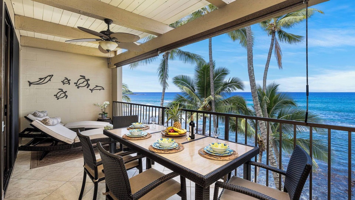 Kailua-Kona Condo | Oceanfront Living in Kona – 2BR/2BA Condo with Panoramic Views