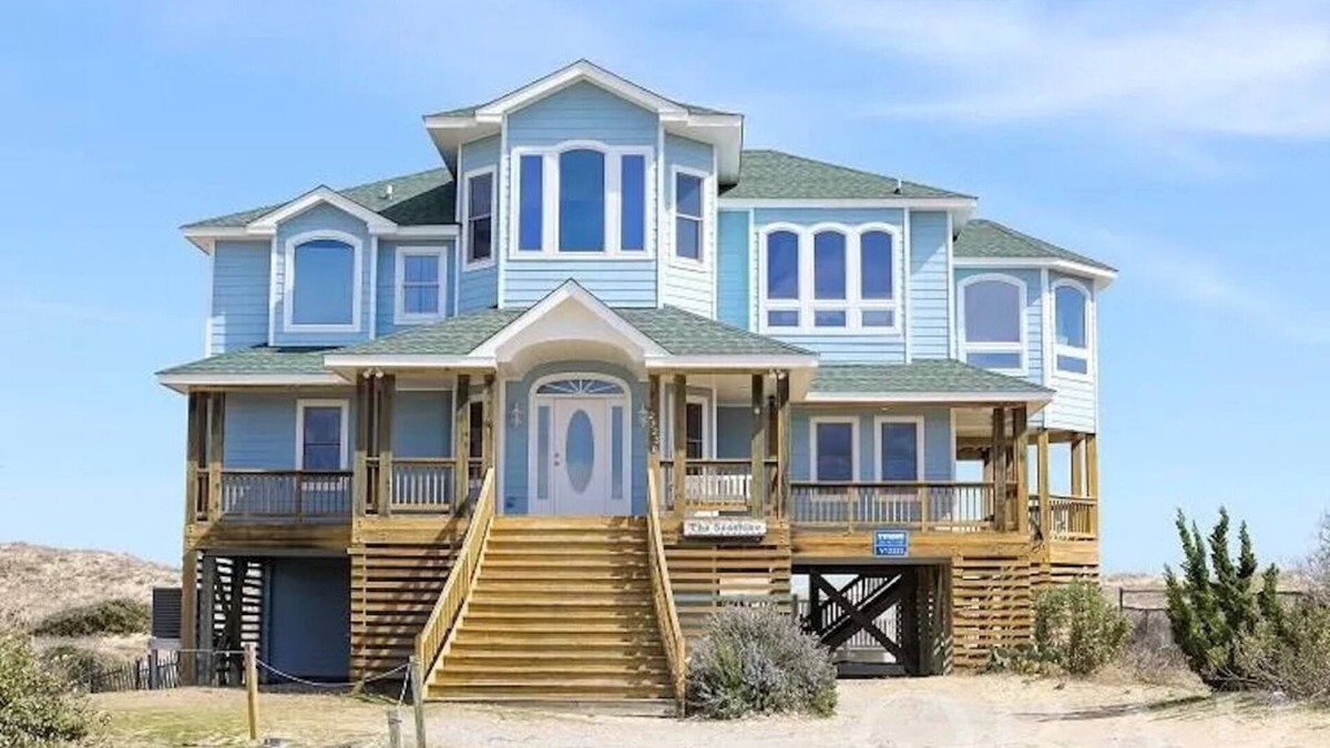 Carova Beach House | Oceanfront Luxury Home w/Private Pool, Hot Tub, Game Room & More!