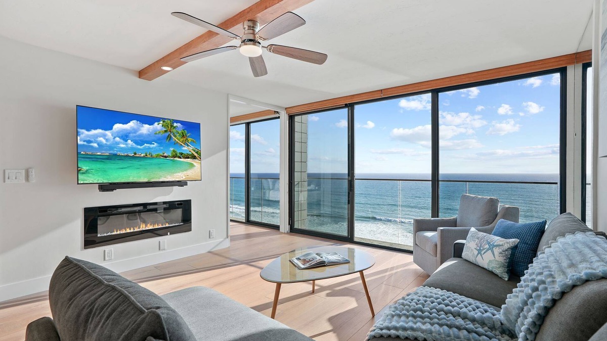 North Pacific Beach Condo | Oceanfront Paradise with Sunset Balcony, Pool, Spa, Beach Access & Parking