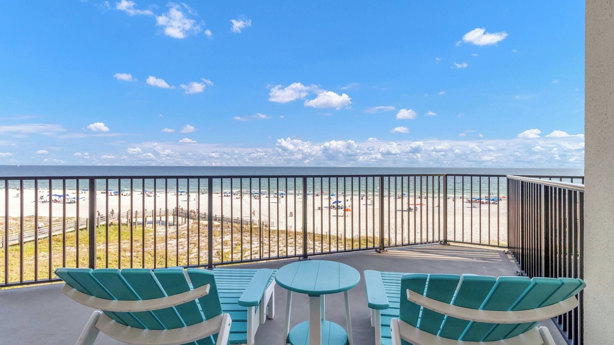 Orange Beach Condo | Oceanfront+Pool+Coffee Bar+Balcony+Arcade+WIFI+Fitness Room