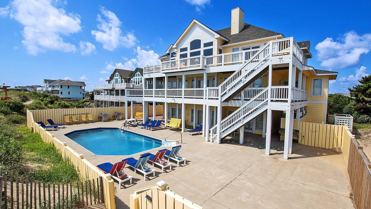 Whalehead Beach House | OCEANFRONT, Private Pool, ELEV, Ocean Views, Priv. Beach Access, WL877, Summerwind