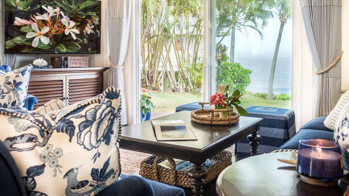 Princeville Condo | Oceanfront, Stunning Designer Masterpiece now Includes A/C