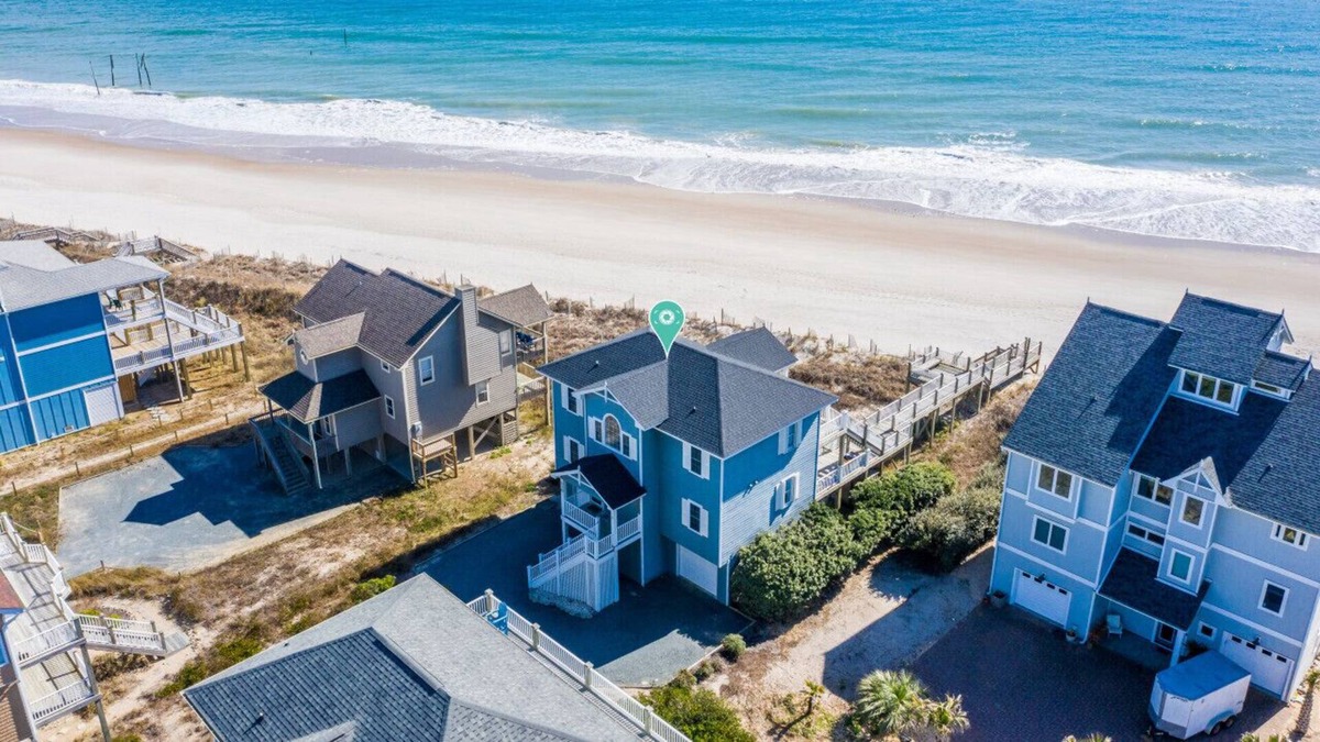 Village of Stump Sound House | Oceanfront | Community Pool | Private Beach Access