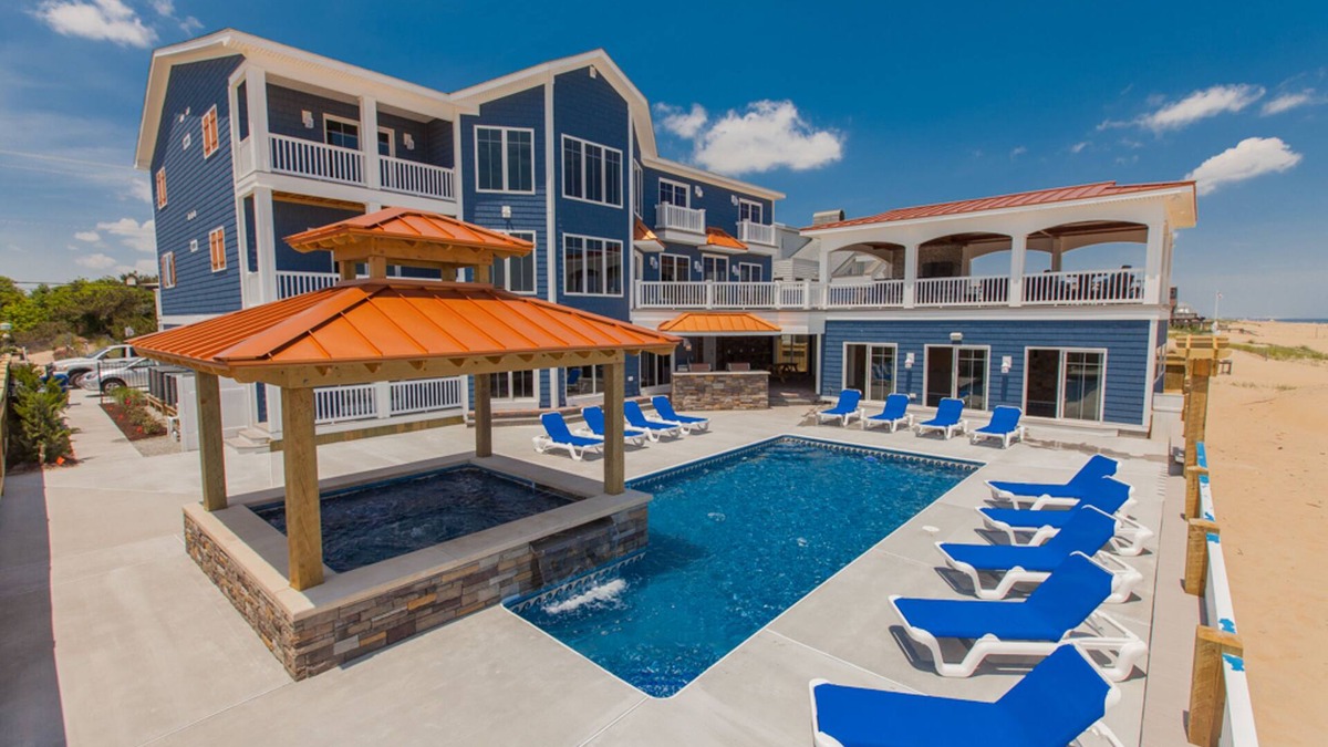 Sandbridge House | Oceanfront vacation gem w/private indoor & outdoor pools, WiFi, central AC, W/D