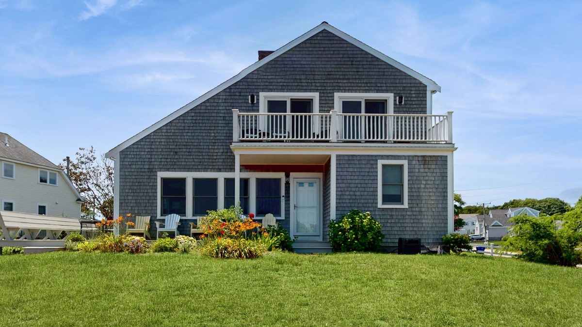 Bourne House | Oceanview Buzzards Bay getaway w/wraparound deck - steps to the Beach