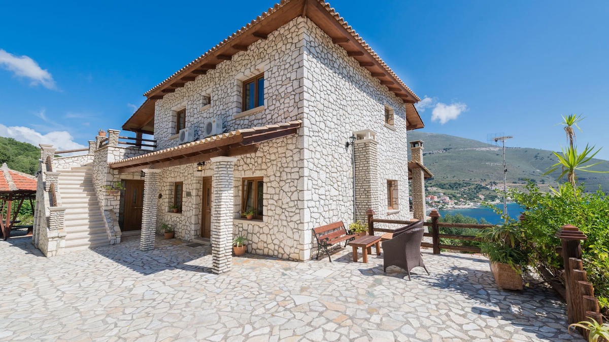 Agia Efimia Apartment | Odysseus - Luxury Stone Apartments with stunning sea view