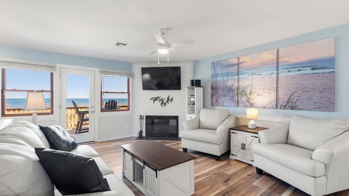 Nags Head House | Ohana: Oceanfront Townhouse, Shared Pool