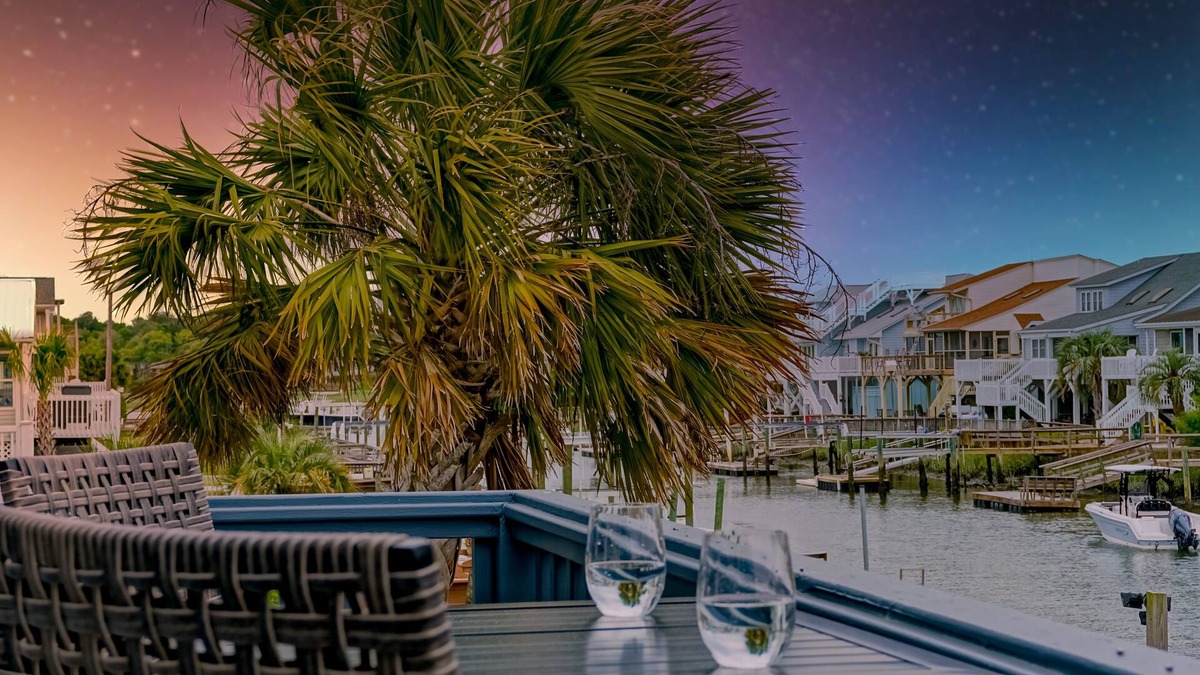 Ocean Isle Beach House | OIB Canal Home - GREAT outdoor - under house & screen porch, LARGE kitchen, DOCK