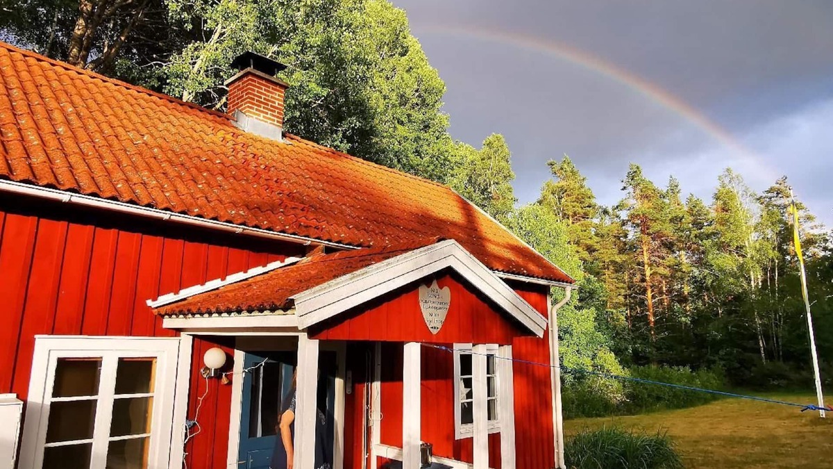 Ruda House | Old log cabin with guest cottage for six people