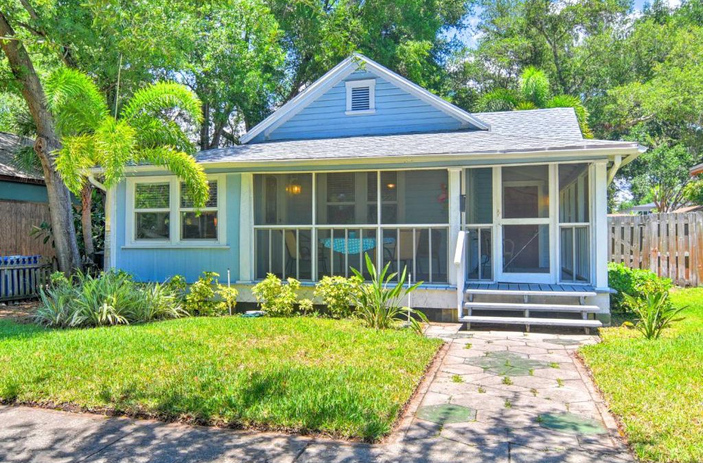 Historic Uptown House | Old St Pete Bungalow - Downtown 1 Mi, Beach 8 Mi!
