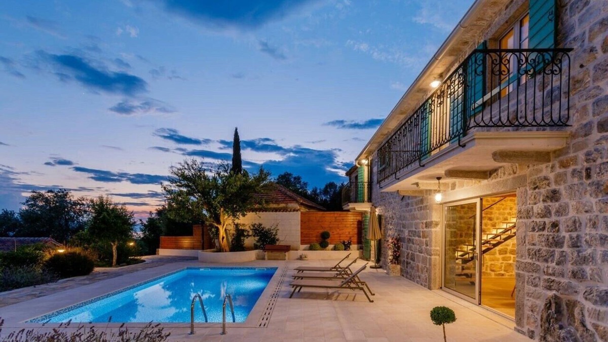 Kotor Villa | Old Stone Villa with pool, Sea and Mountain Views in Peaceful Area, Kotor Bay