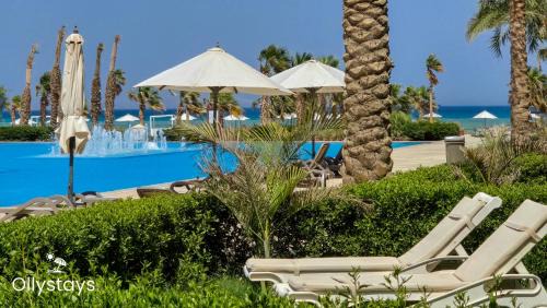 El Gouna Apartment | Ollystays Mangroovy Seaview 1BR Beach and Pool Free access