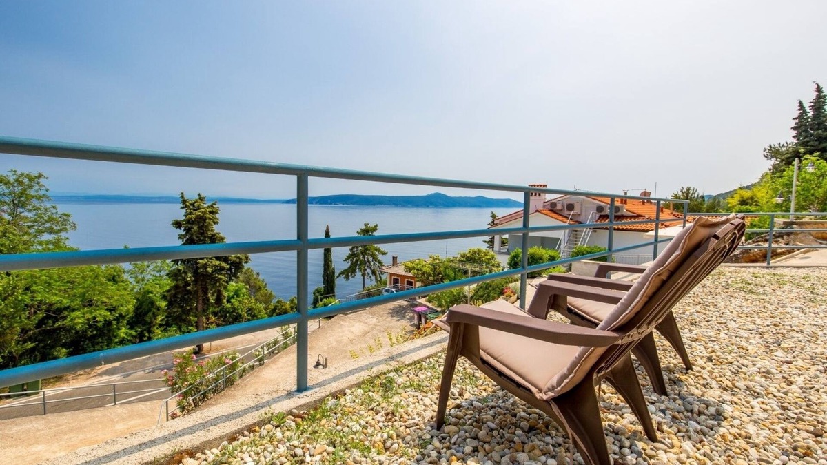 Obrs Apartment | One bedroom apartment with terrace and sea view Mošćenička Draga, Opatija (A-7766-d)